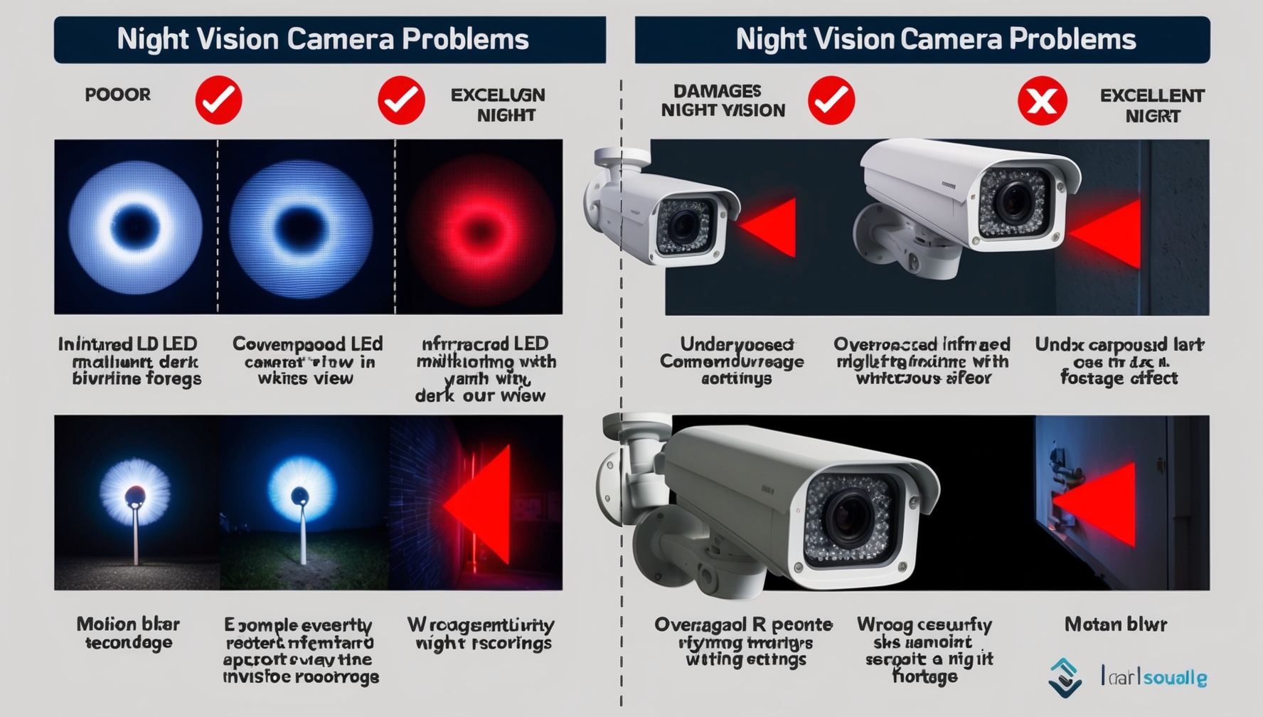 Miért rossz a kép éjjel? 7 gyakori hiba kültéri kamerákkal