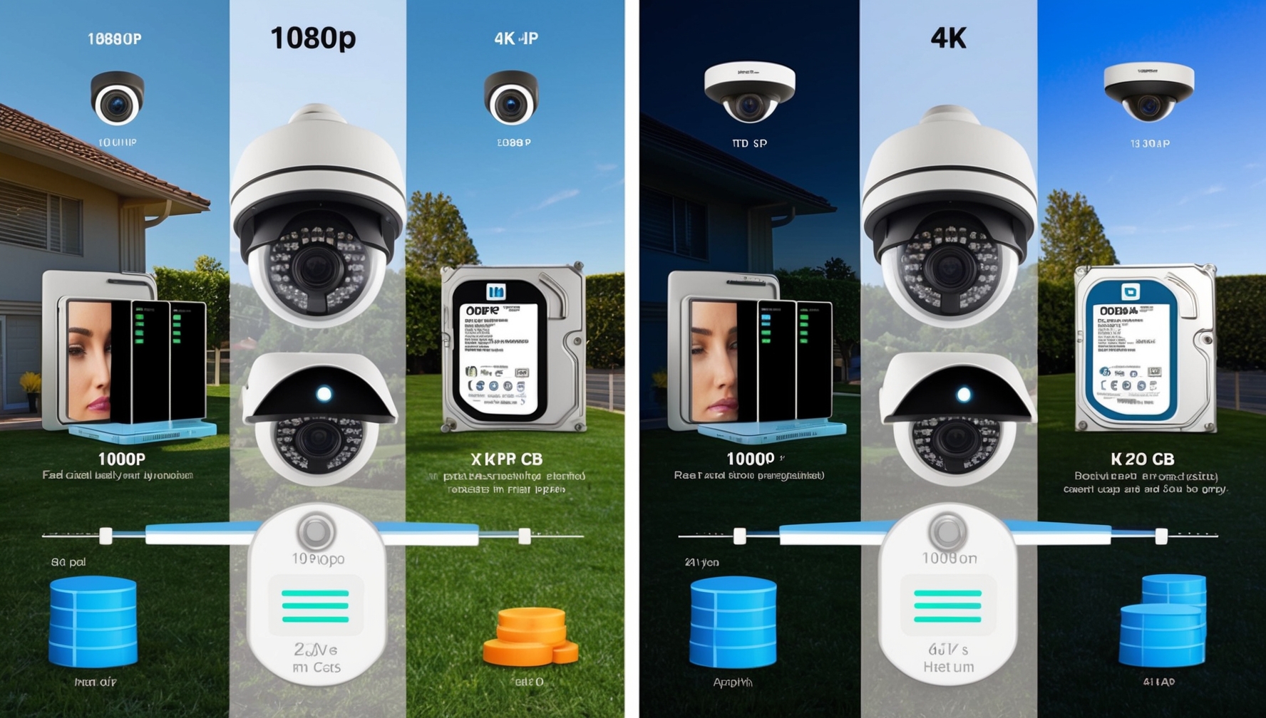 Melyik felbontás a legjobb kültéri kamerához? 1080p vs 4K összehasonlítás