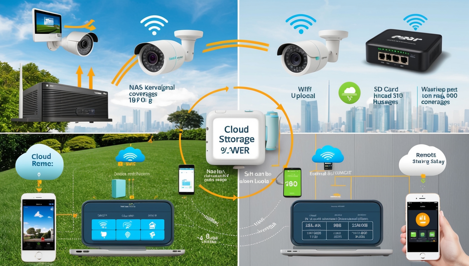 Kültéri kamera tárolás teszt - kapacitás és kapcsolódási lehetőségek vizsgálata